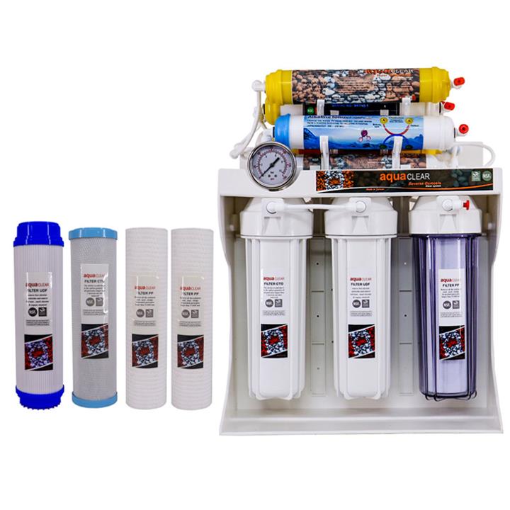 دستگاه تصفیه کننده آب آکوآ کلیر مدل RO_ACG8600 به همراه فیلتر مجموعه 4 عددی